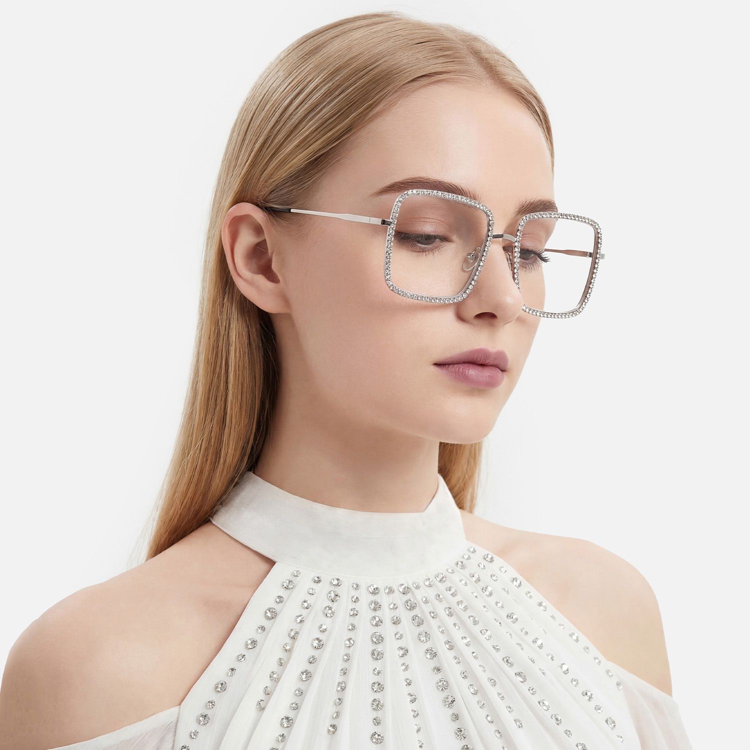 Explore the design story of Kafele - Square Silver Eyeglasses | Vooglam