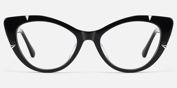 Slay - Gothic Black Spike Cat Eye Glasses | Vooglam