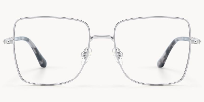 Devereu - Square Silver Eyeglasses