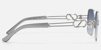 The Architect - Silver Gradient Gray Sunglasses | Vooglam Side View
