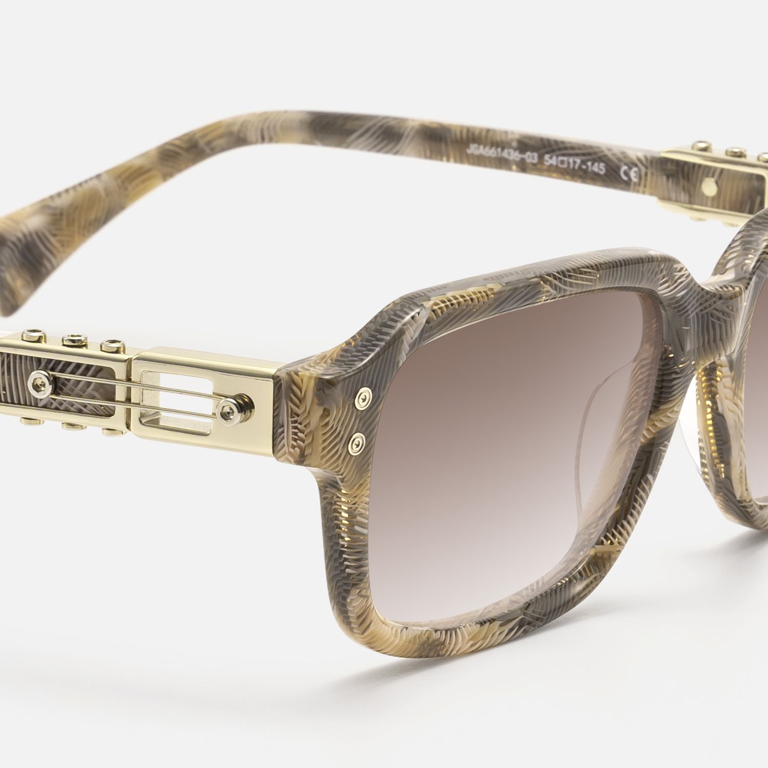 Anacortes - Gradient Brown Pattern Guitar Shades | Vooglam Design Details