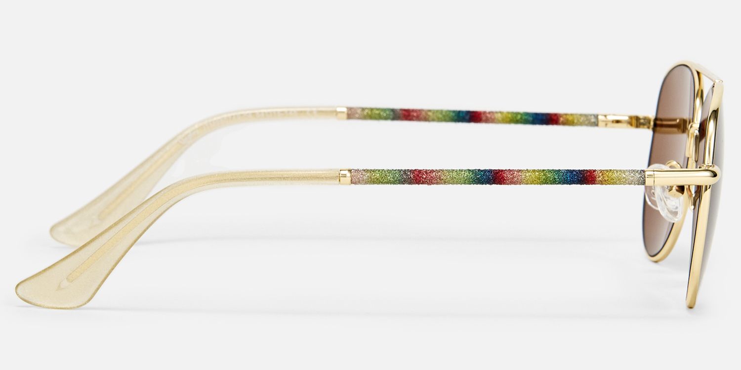 Joni - Aviator Gold Sunglasses product detail 3