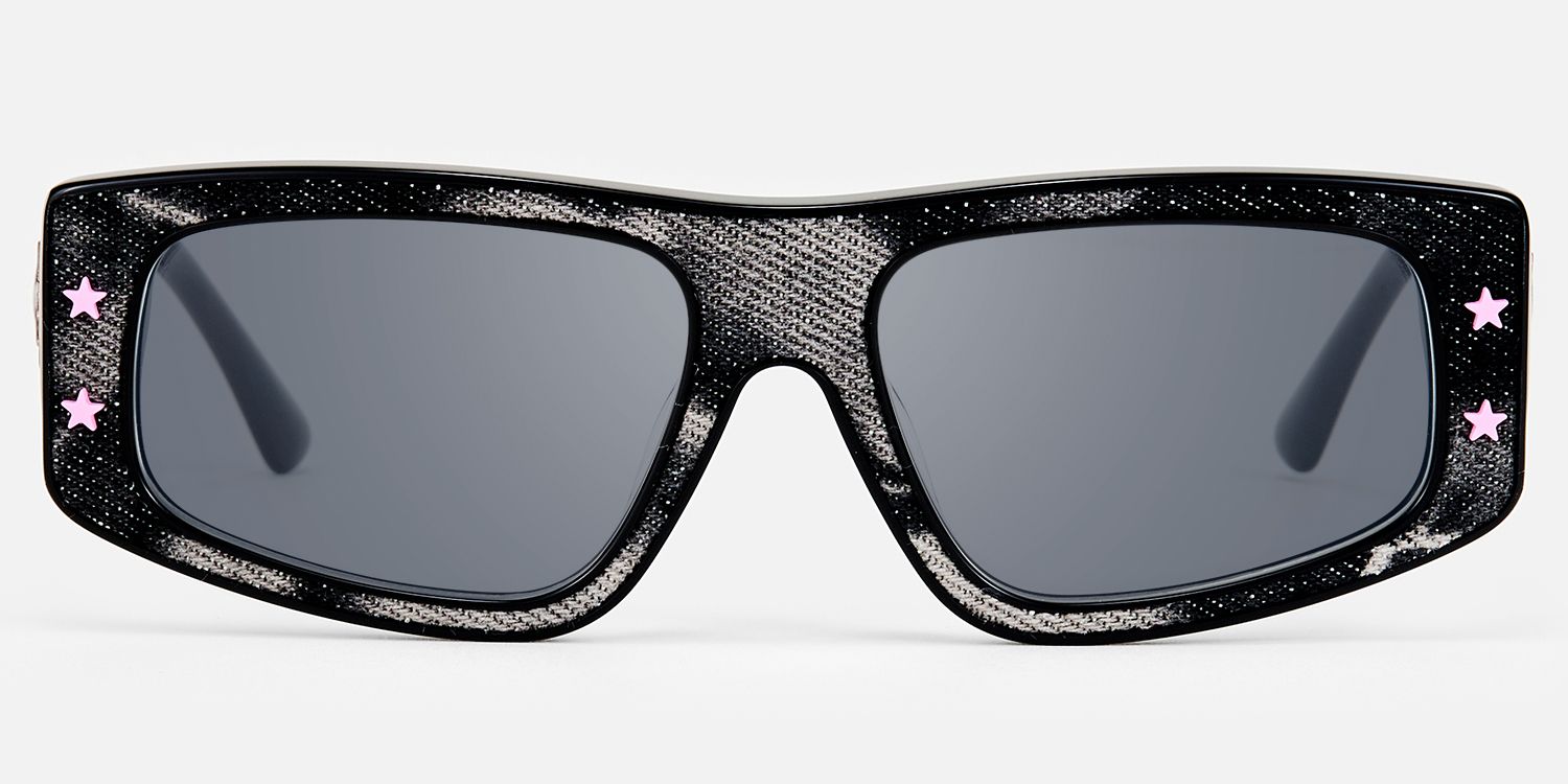 Maeva - Rectangle Black Sunglasses product detail 2