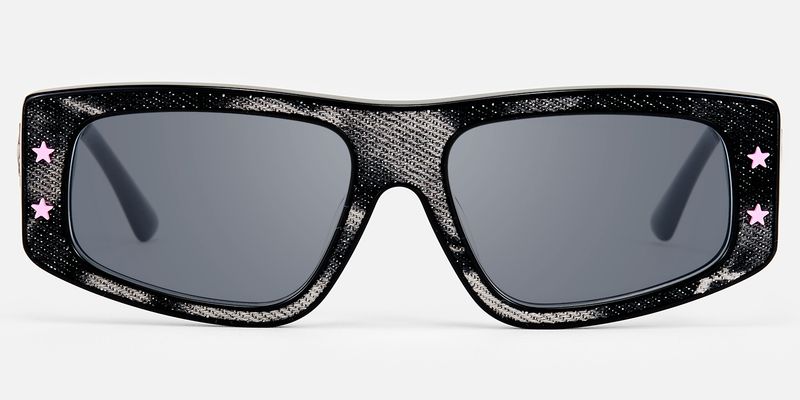 Maeva - Rectangle Black Sunglasses