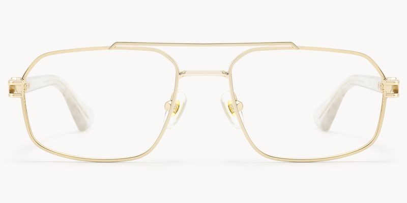 Lacey - Aviator Gold Eyeglasses