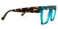 Ekanta - Square Blue Eyeglasses | Vooglam 