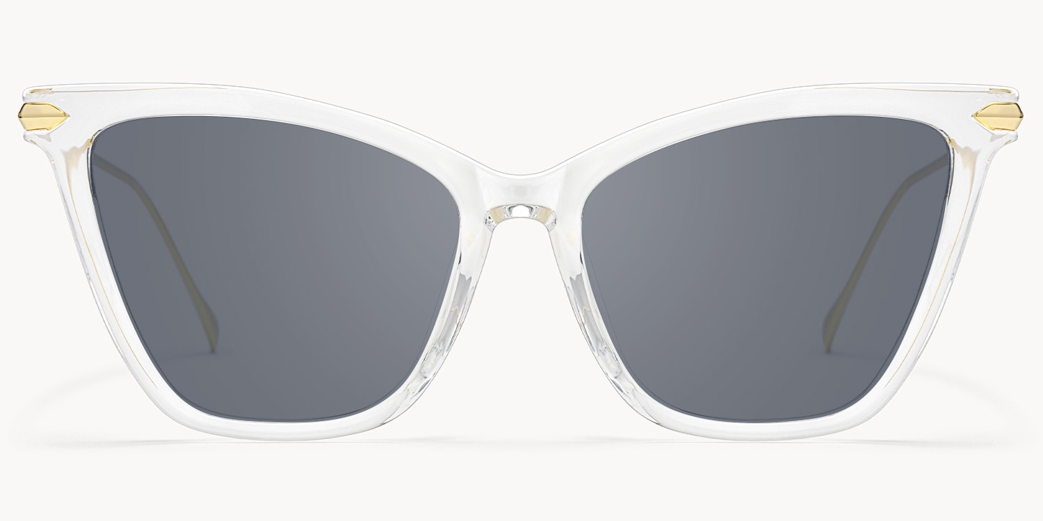 Hilary Clear Butterfly Prescription Sunglasses - 1