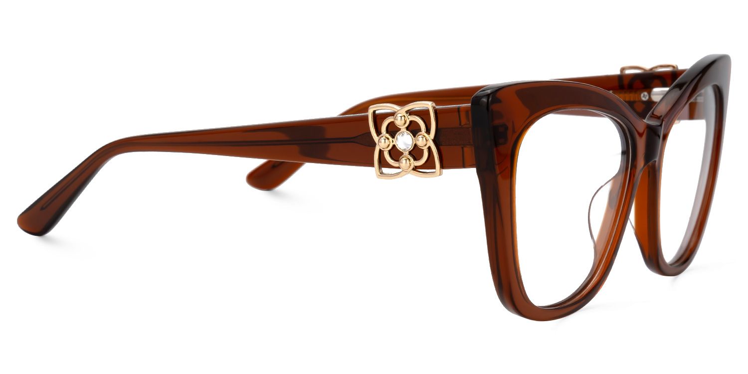 Haiku - Cat Eye Brown Eyeglasses product detail 4