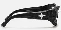 The Geologist - Geometric Black Eyeglasses | Vooglam Side View