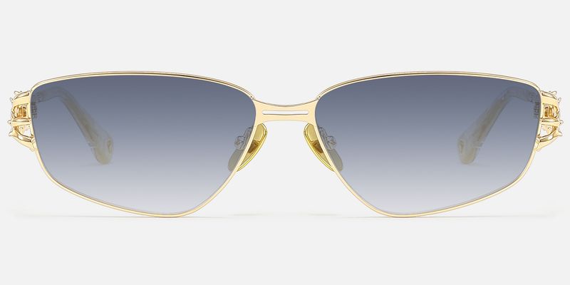 Spine - Geometric Gold Sunglasses