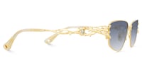 Spine - Geometric Gold Sunglasses - 4