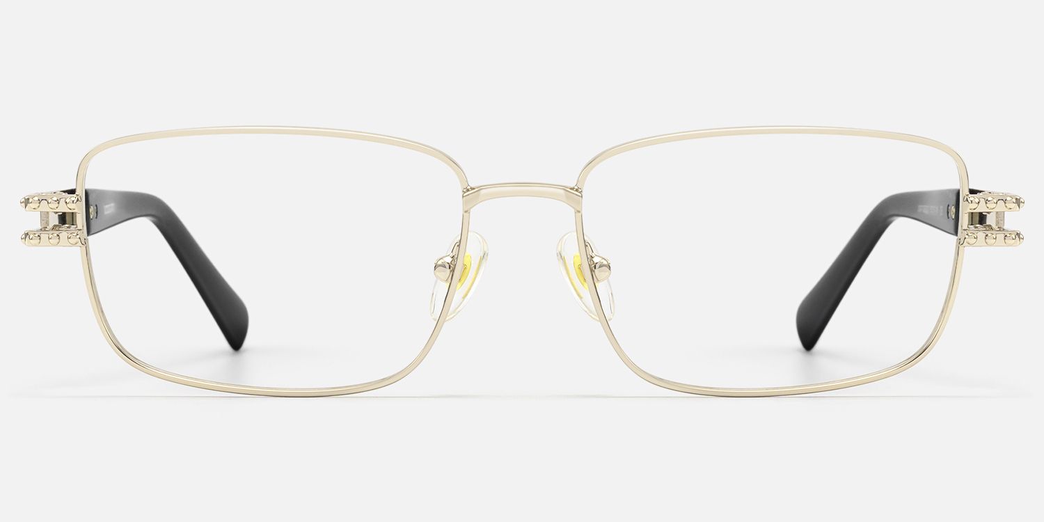Veyra - Rectangle Gold Eyeglasses product detail 2