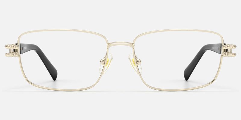 Veyra - Rectangle Gold Eyeglasses