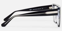 Inerney - Aviator Black Eyeglasses | Vooglam Side View