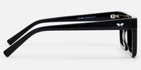 Ryan - Aviator Black Sunglasses | Vooglam Side View