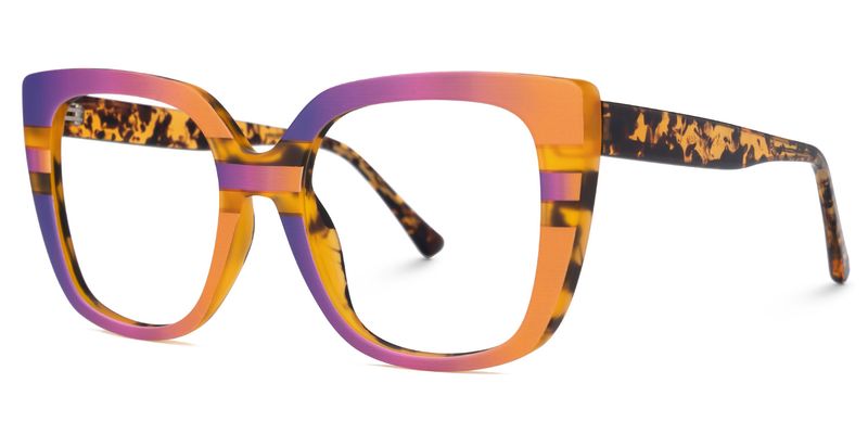 Sargent - Bold Acid Wave Style Glasses Tortoise Temples