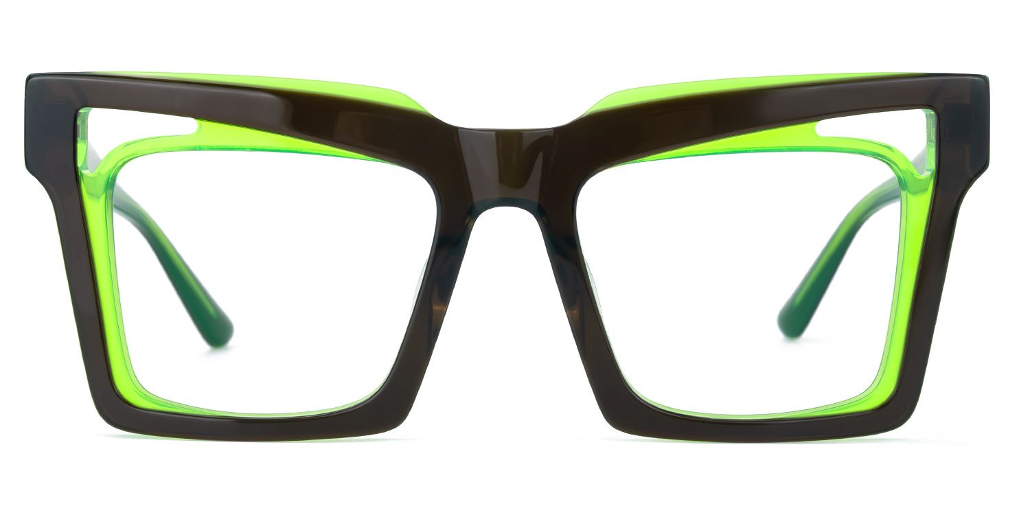 Emberlei - Square Green Eyeglasses product detail 2