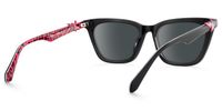 Jaiana - Cat Eye Black Sunglasses | Vooglam Side View
