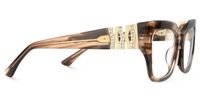 Sable - Square Brown Eyeglasses | Vooglam