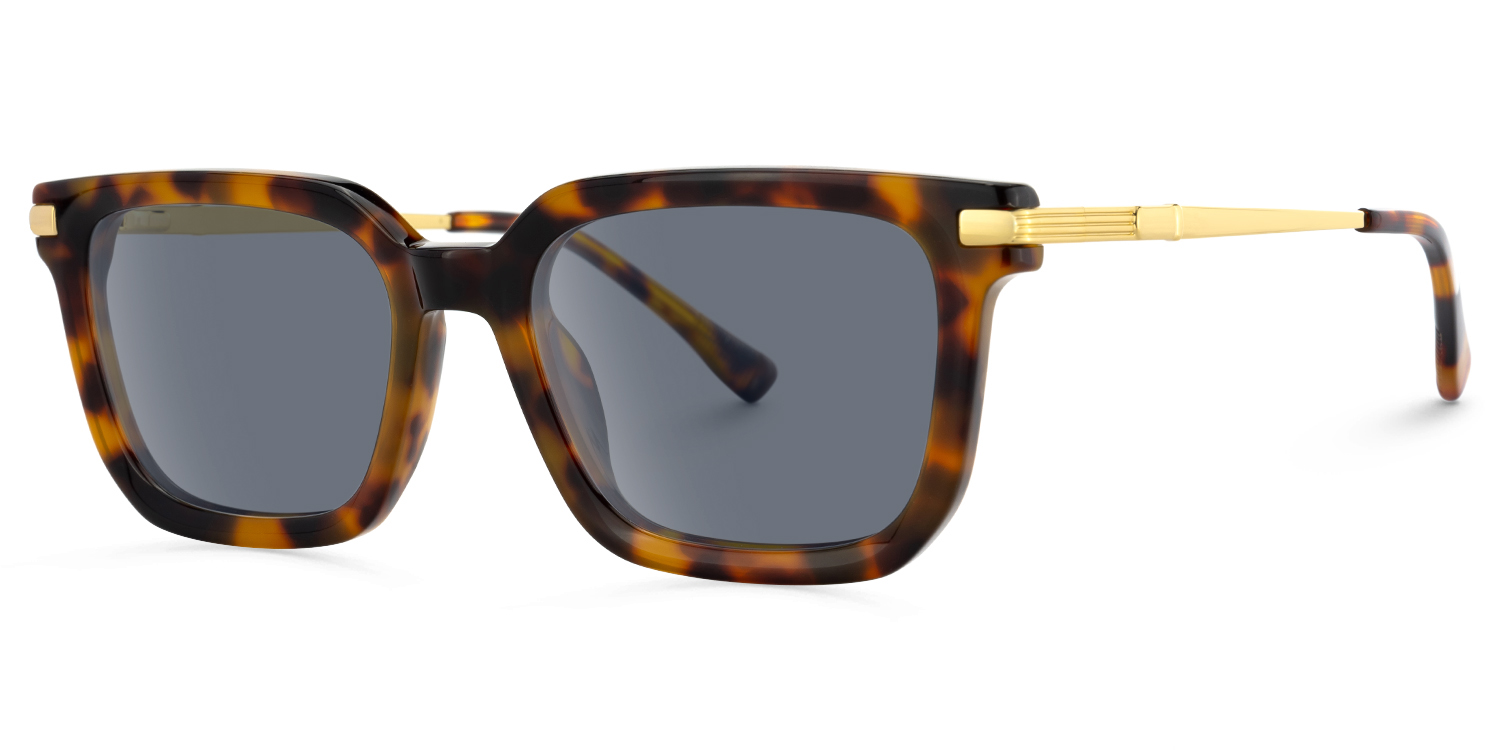 Denbeigh - Rectangle Tortoise Sunglasses - 2