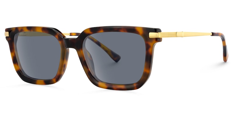 Denbeigh - Rectangle Tortoise Sunglasses