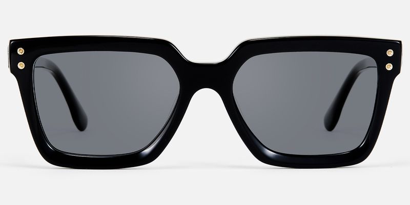 Cavalier - Rectangle Black Sunglasses