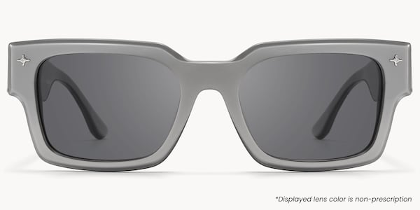 The Programmer - Rectangle Silver Sunglasses