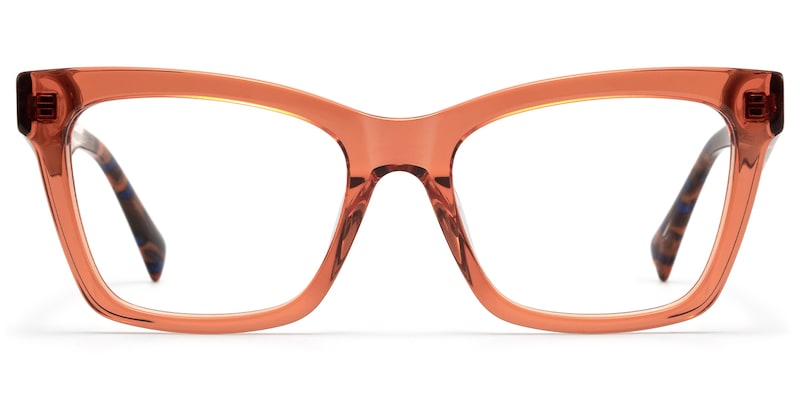 Vibranium - Rectangle Orange Eyeglasses