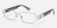 Cypher - Rectangle Silver Eyeglasses
