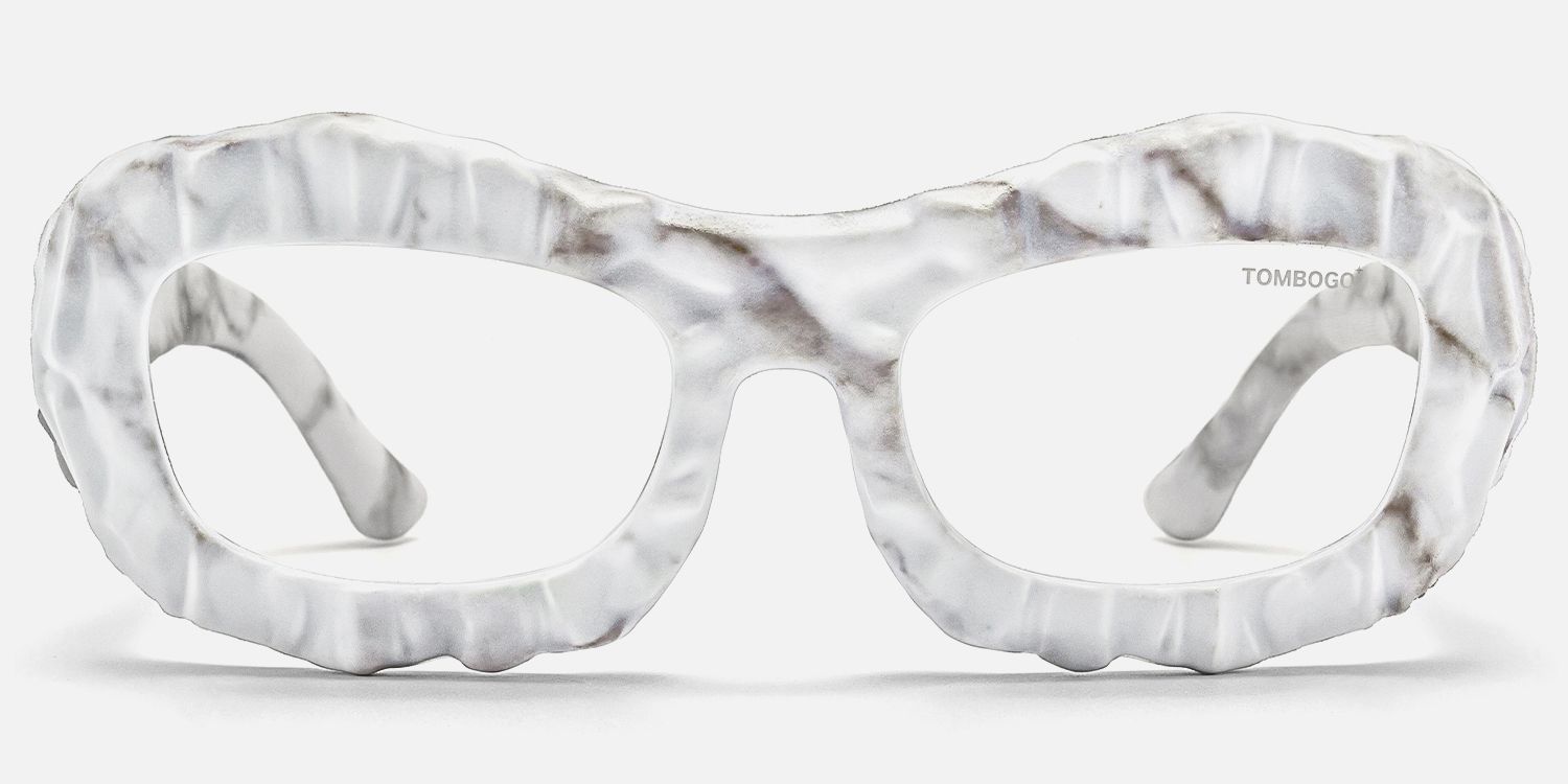 The Geologist - Geometric White Eyeglasses product detail 2