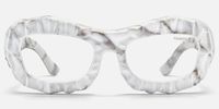 The Geologist - White Marble Rock Glasses | Vooglam Angle View