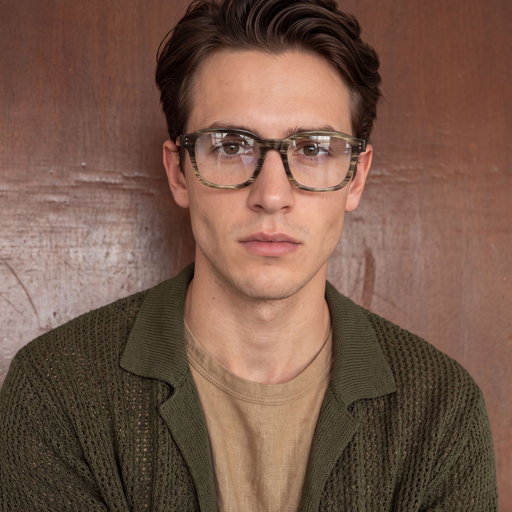 Vooglam Street Style in Real Life: Rainier - Black Acetate Zipper Square Glasses by Vooglam