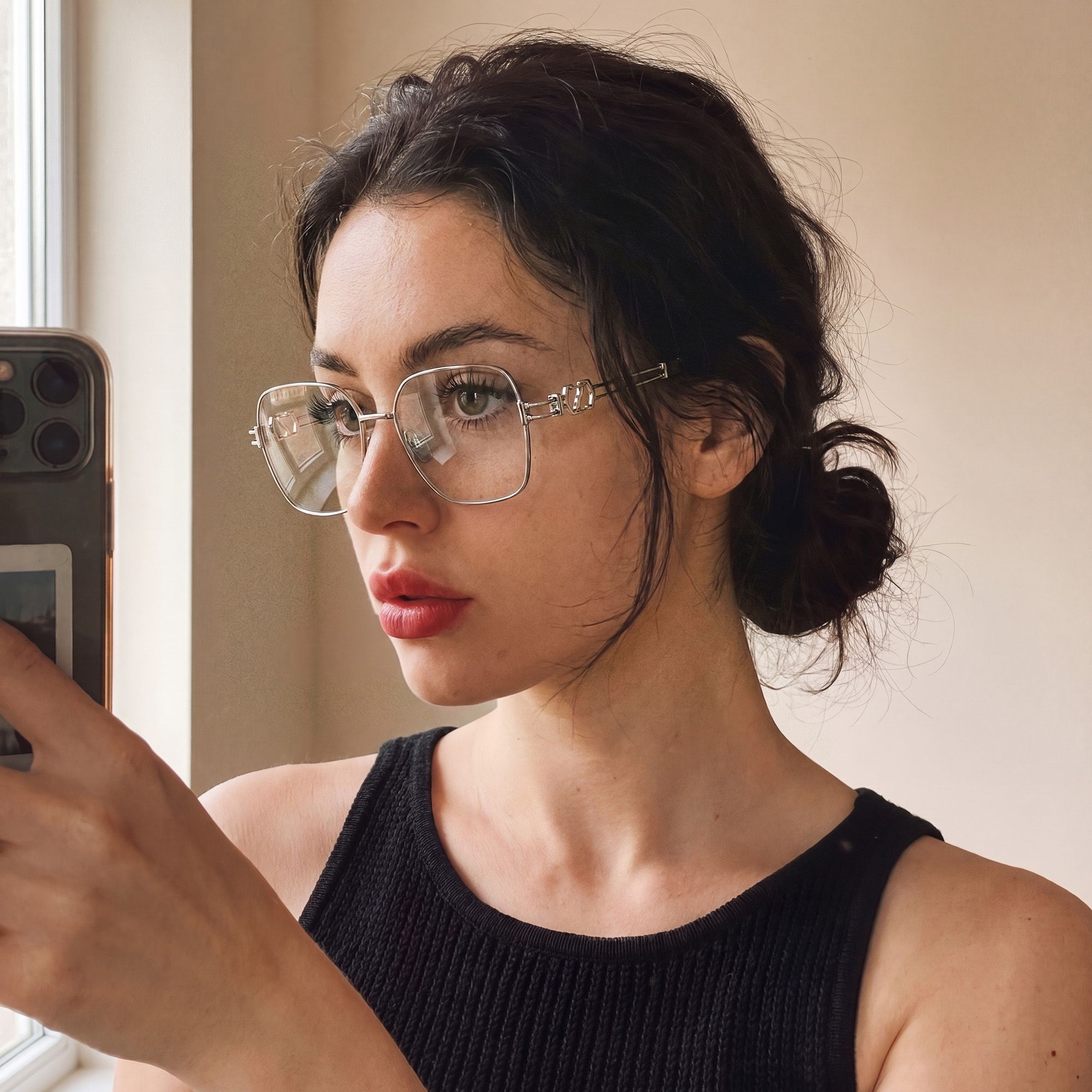 Vooglam Street Style in Real Life: The Architect - Silver Carabiner Glasses by Vooglam