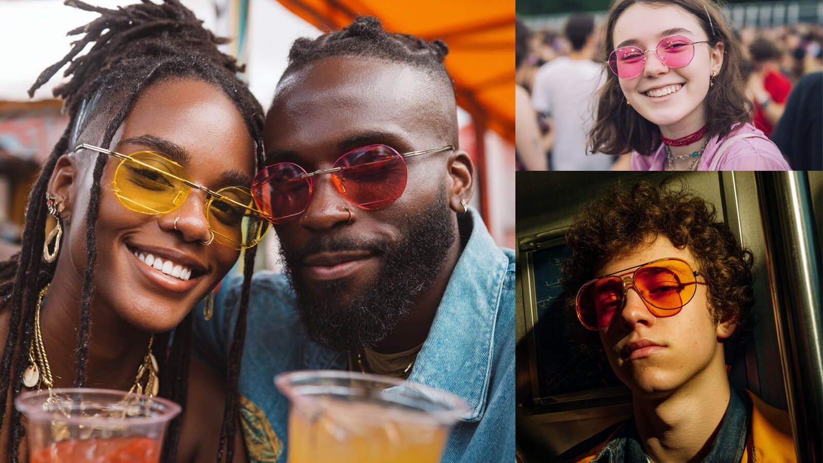 tinted sunglasses for warm undertones