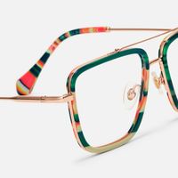 Isla - Aviator Multicolor Eyeglasses | Vooglam Design Details