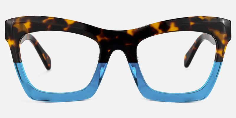 Sienna - Rectangle Two-tone Eyeglasses