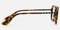 Marfa - Yellow Tint Aviator Tortoise Sunglasses | Vooglam Side View