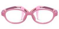 Skylar - Oval Pink Kids Eyeglasses | Vooglam Angle View
