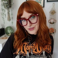 Hilary - Butterfly Red Eyeglasses - 8