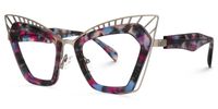 Deiter - Cat Eye Floral Eyeglasses | Vooglam Front View