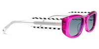 Banksy - Rectangle Purple Sunglasses - 5