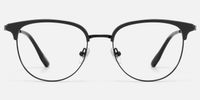 Grace - Round Black Eyeglasses | Vooglam Angle View