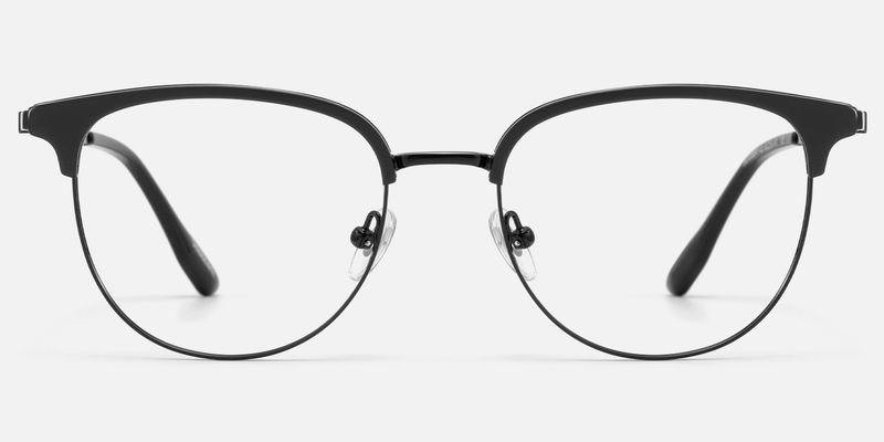 Grace - Round Black Eyeglasses