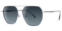 Eiji - Aviator Blue Sunglasses | Vooglam Front View