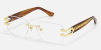 Aurum - Rectangle Tortoise Eyeglasses