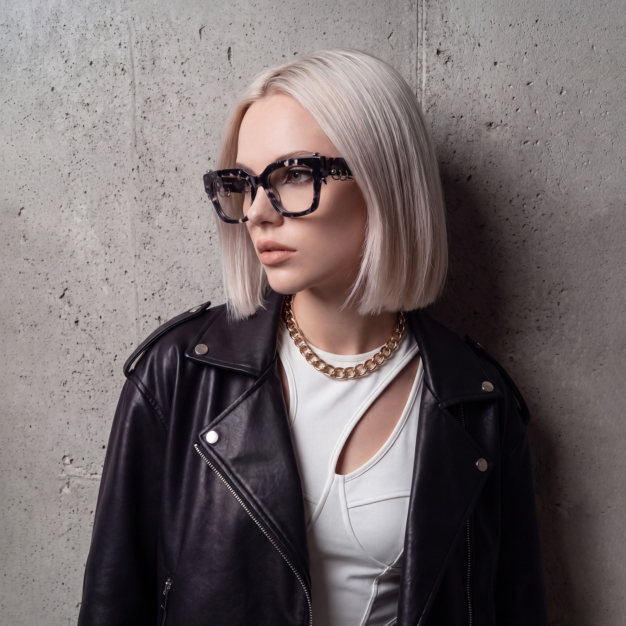 Explore the design story of Sabrina - Black Pierced Tortoise Glasses | Vooglam