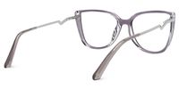 Faithan - Cat Eye Purple Eyeglasses | Vooglam Side View