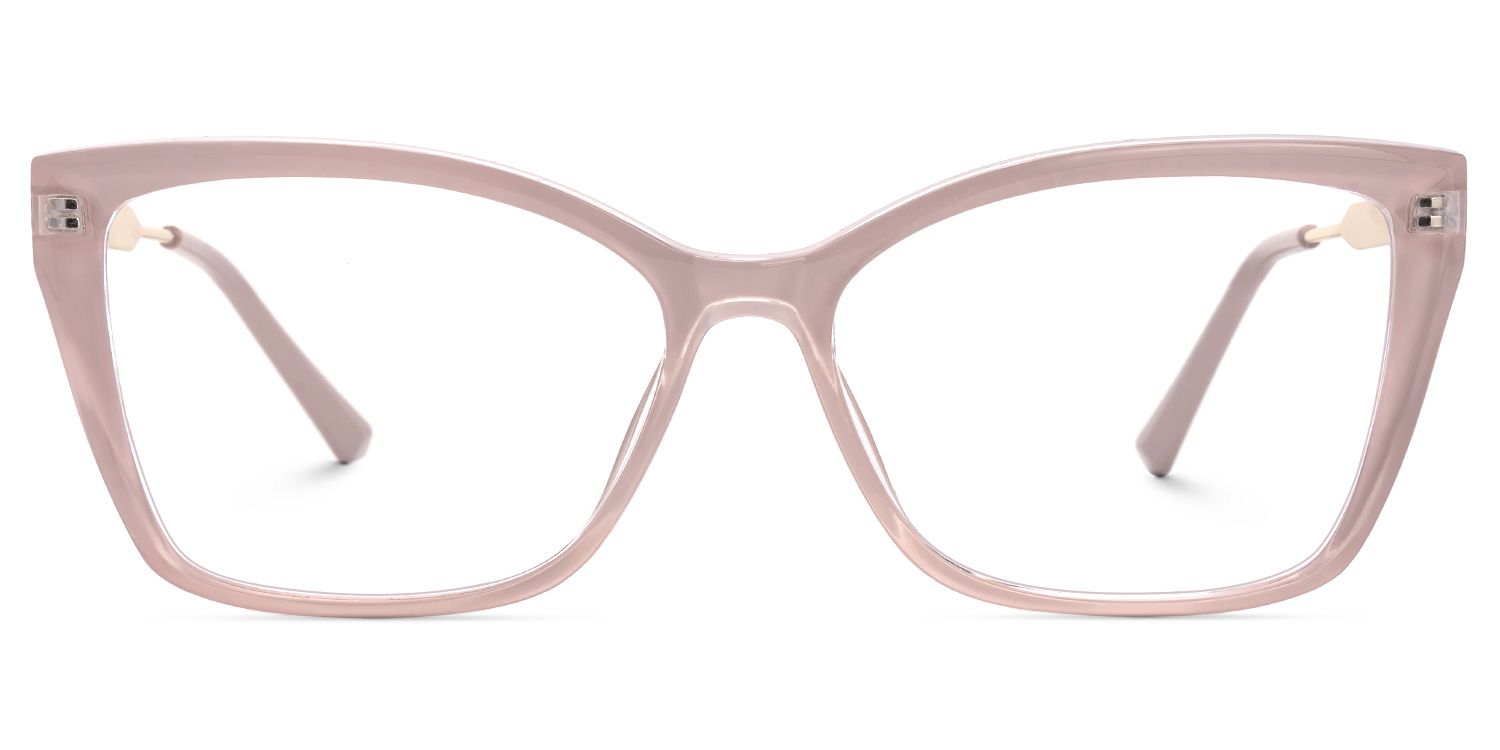 Idonea - Butterfly Pink Eyeglasses | Vooglam Angle View