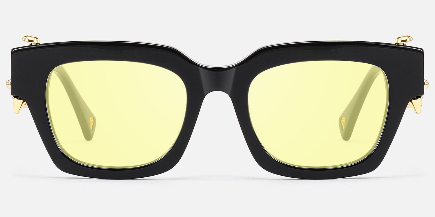 Sabrina - Rectangle Black Sunglasses product detail 2