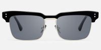 Paley - Browline Black Sunglasses | Vooglam Angle View
